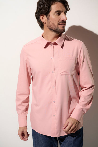 Chemise anti-UV pour homme en Macaron Glacé, UPF50+, idéale pour les sorties en extérieur.