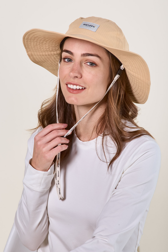 Chapeau anti-UV femme - café glacé - Nuvées - UPF 50+