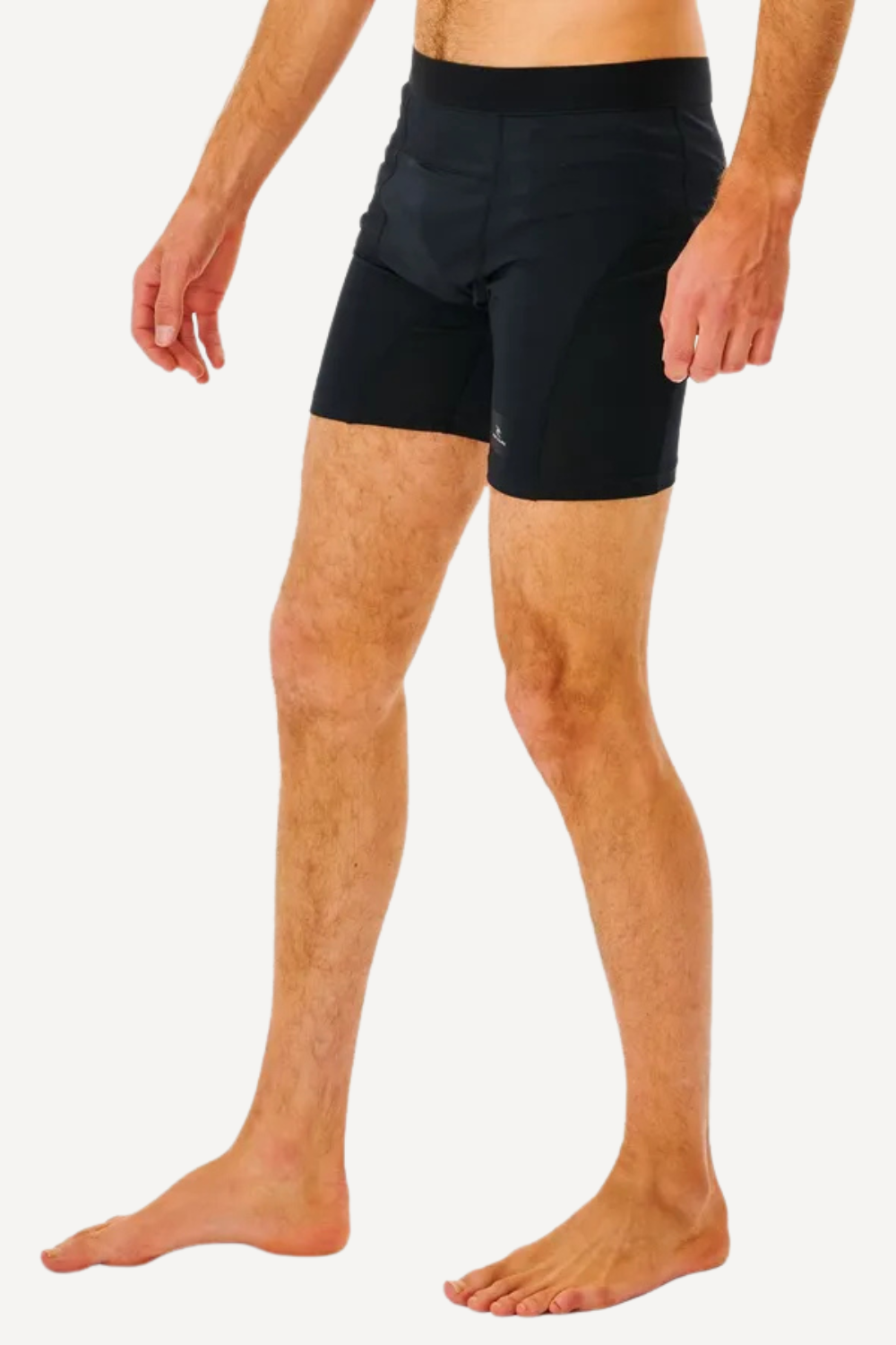 Short de bain anti-UV noir pour homme, léger et respirant, idéal pour les sports aquatiques, UPF 50+.