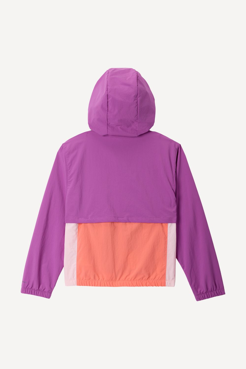 Veste anti-UV pour enfant, coloris violet et rose, UPF 50+, idéale pour les activités en plein air.